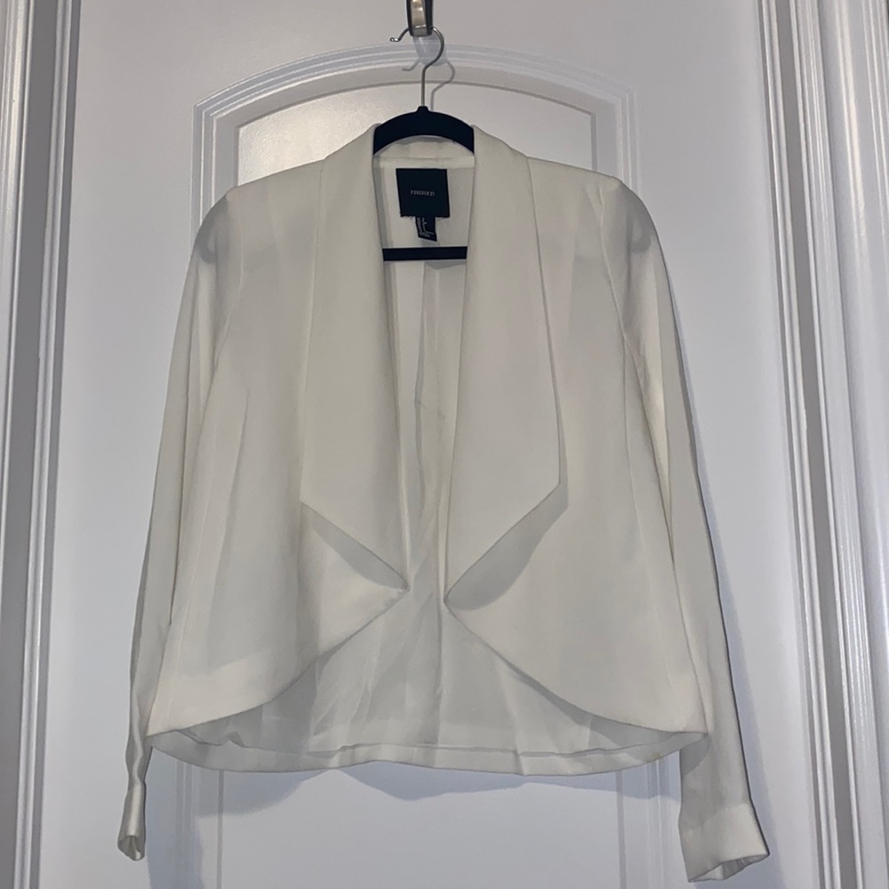 Forever 21 white blazer